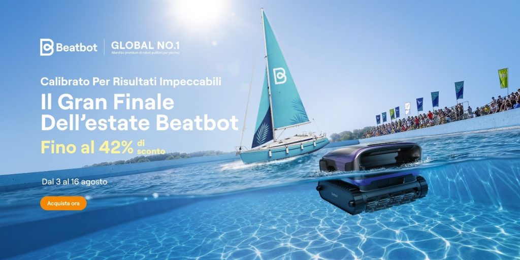 Beatbot Gran Finale Estate: robot piscina fino al 42% di sconto