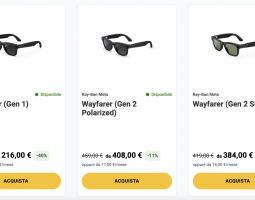 Meta Glasses Adventurer debuttano in Italia con Fastweb