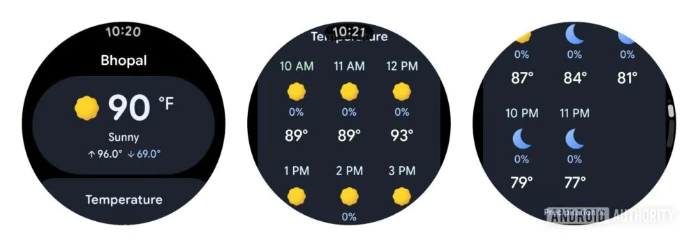 Gemini Wear OS cambia scheda meteo
