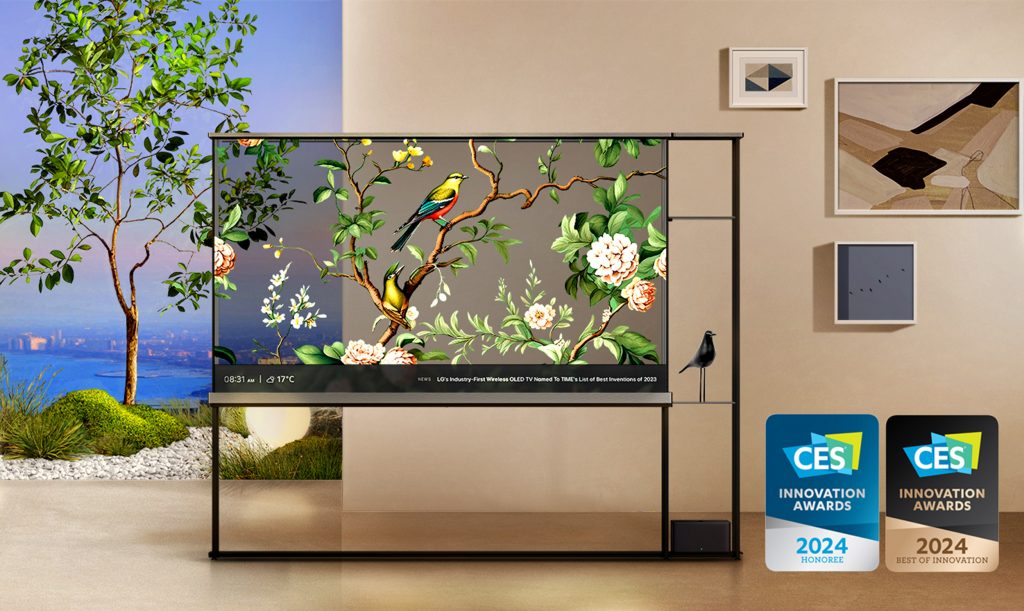 LG SIGNATURE OLED T porta l’OLED trasparente nel salotto