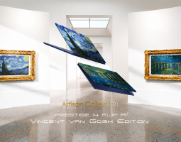 MSI Prestige 14 Flip AI+ diventa un’opera di Van Gogh