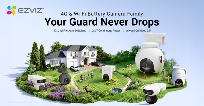 EZVIZ telecamere 4G: nuove battery cam