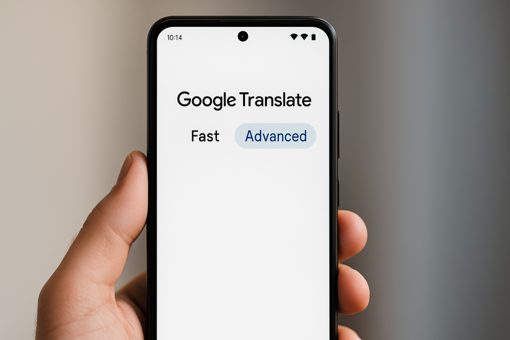 Google Translate nuove modalità Fast e Advanced: scegli tra velocità o precisione