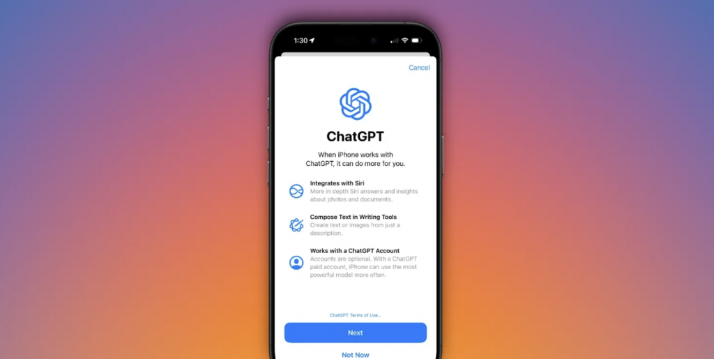 ChatGPT GPT-5 su Apple Intelligence arriva con iOS 26 e macOS Tahoe 26
