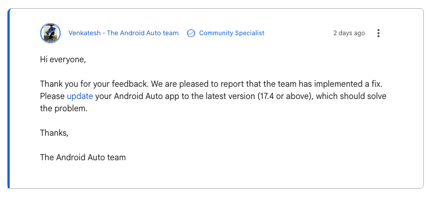 Android Auto si aggiorna e corregge le disconnessioni continue