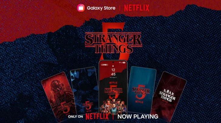 Stranger Things per Galaxy: tema Samsung-Netflix