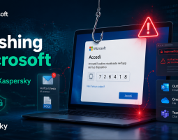 Phishing Microsoft: nuovo allarme di Kaspersky