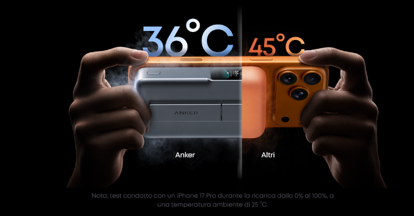 Anker MagGo 2 Pro ricarica a 25W e tiene a bada il calore