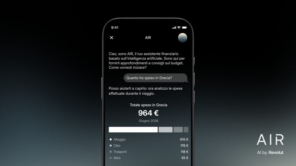 Revolut AIR arriva in Italia: cosa può fare