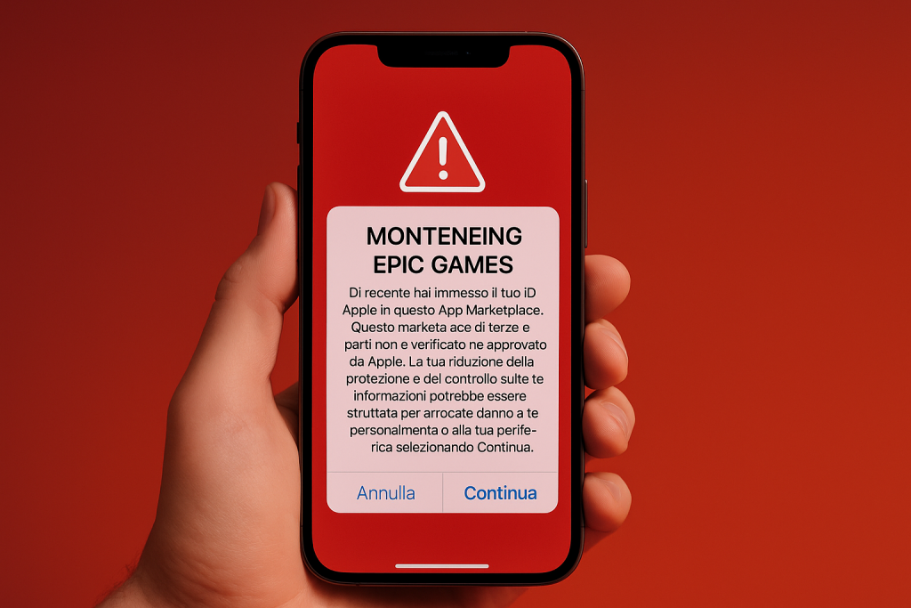 schermate di avviso Apple