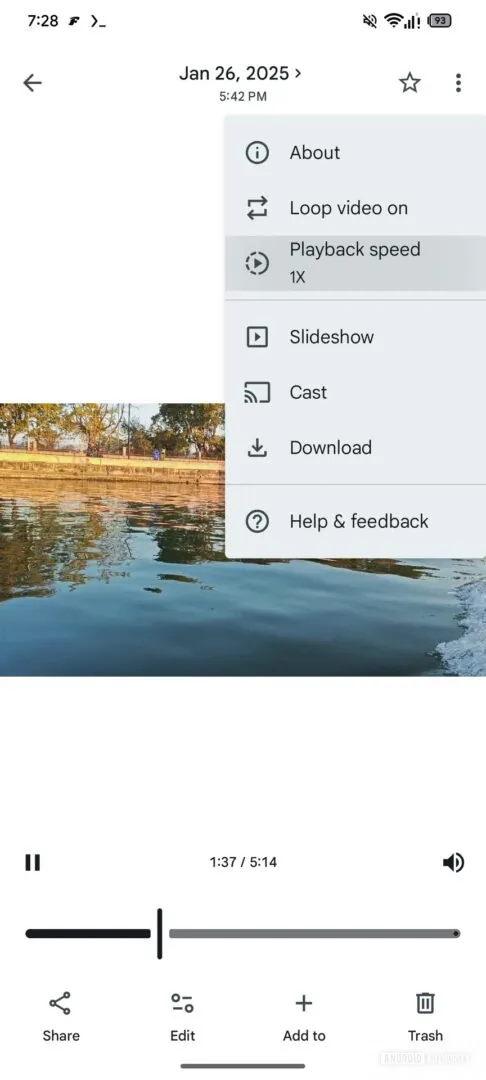 Google Photos : velocità di riproduzione video in arrivo?