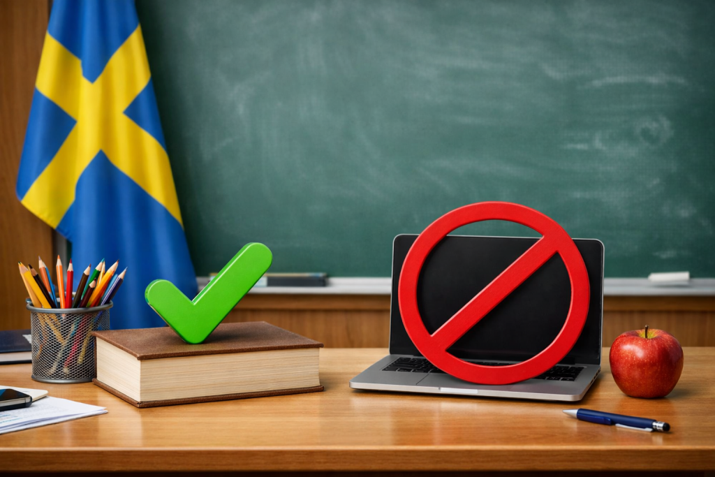 Svezia scuola: si ritorna alle origini? Meno schermi , più libri