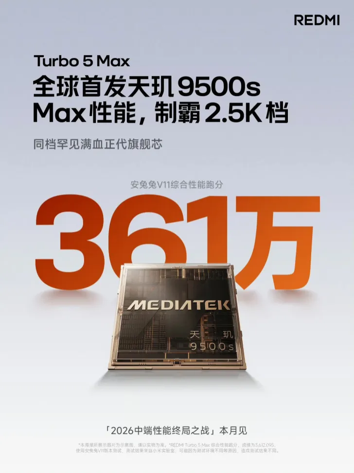 MediaTek Dimensity 9500s: specifiche e benchmark
