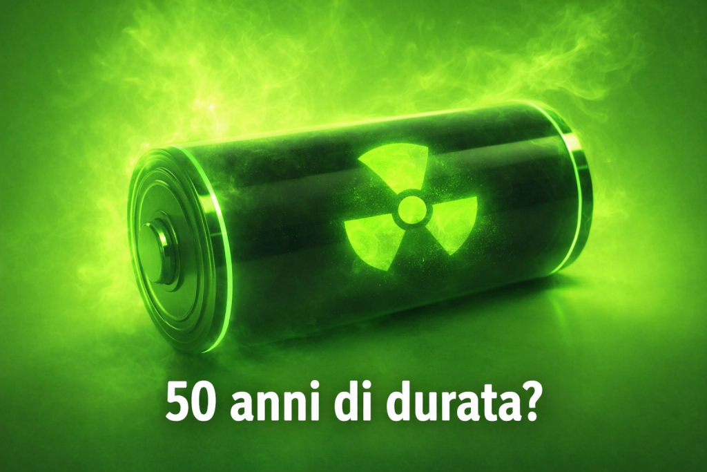 Batteria nucleare 50 anni: svolta vera, ma non per smartphone