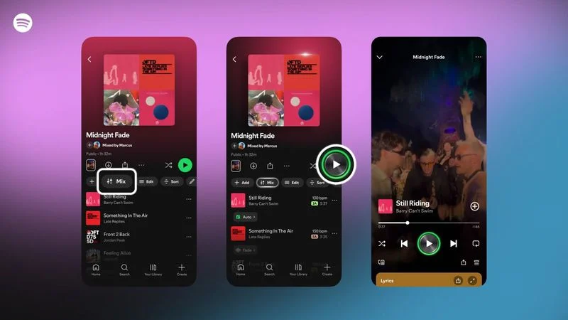 Spotify Mixing debutta prima di Apple Music Automix