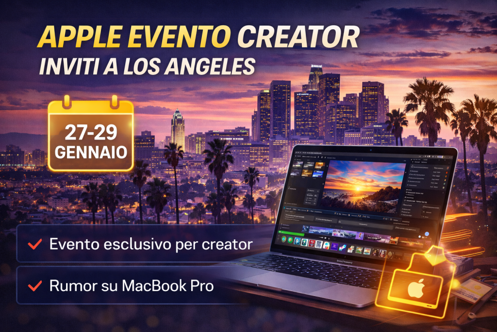Apple evento creator: inviti a Los Angeles