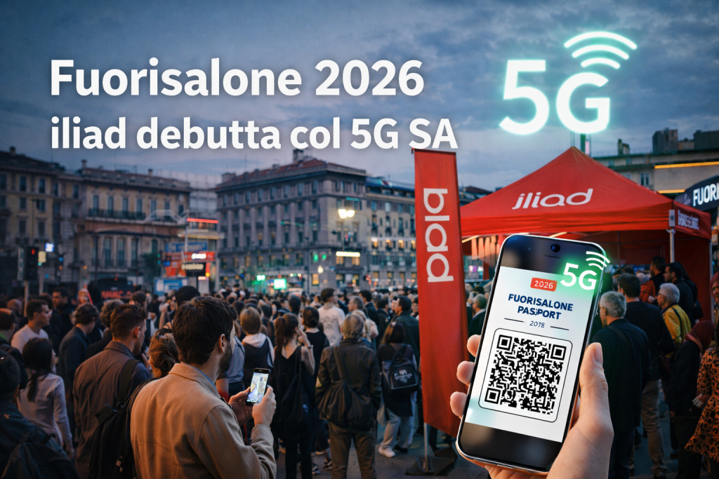 Fuorisalone 2026: iliad debutta con il 5G Standalone