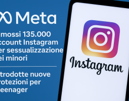 Meta rimuove 135.000 account Instagram per "sessualizzazione dei minori"