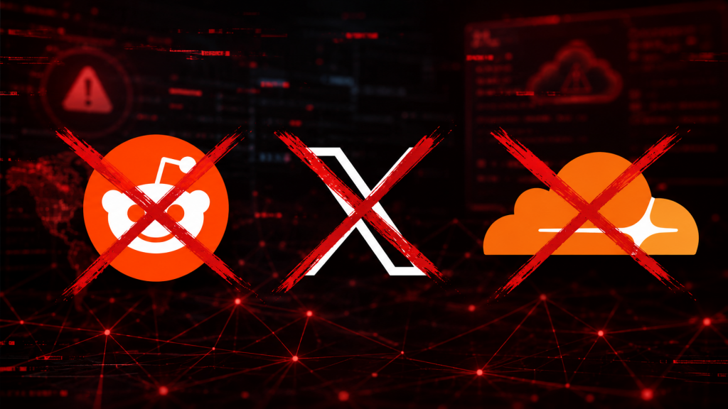 Internet down: Reddit, X e Cloudflare ko