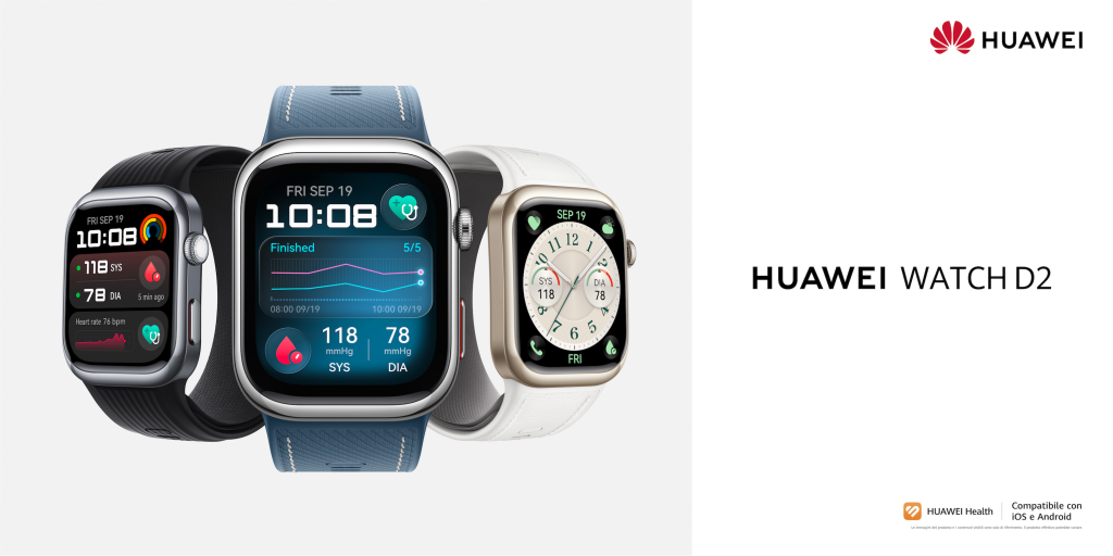 HUAWEI Watch D2: eleganza e tecnologia si uniscono in un nuovo colore