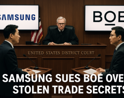 Samsung accusa BOE di furto di segreti industriali