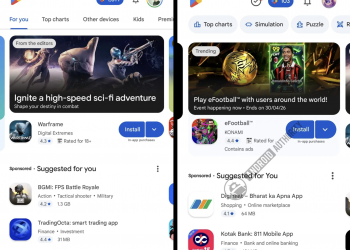 Play Store Giochi cambia: Google testa una nuova UI