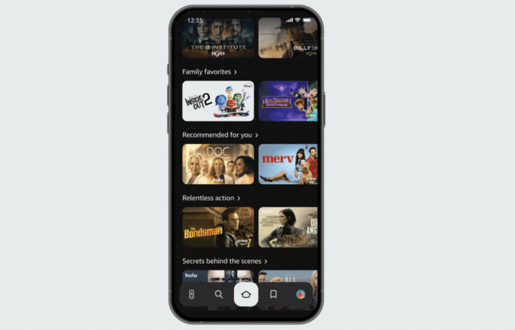 Amazon Fire TV app si aggiorna su Android con nuova interfaccia