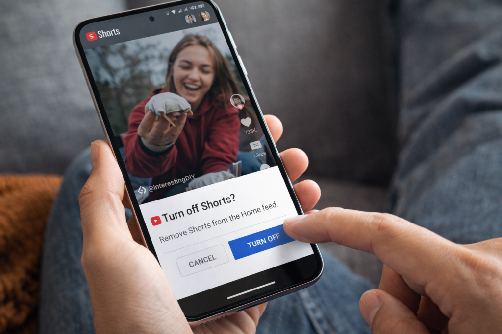 YouTube finalmente ti lascia spegnere gli Shorts