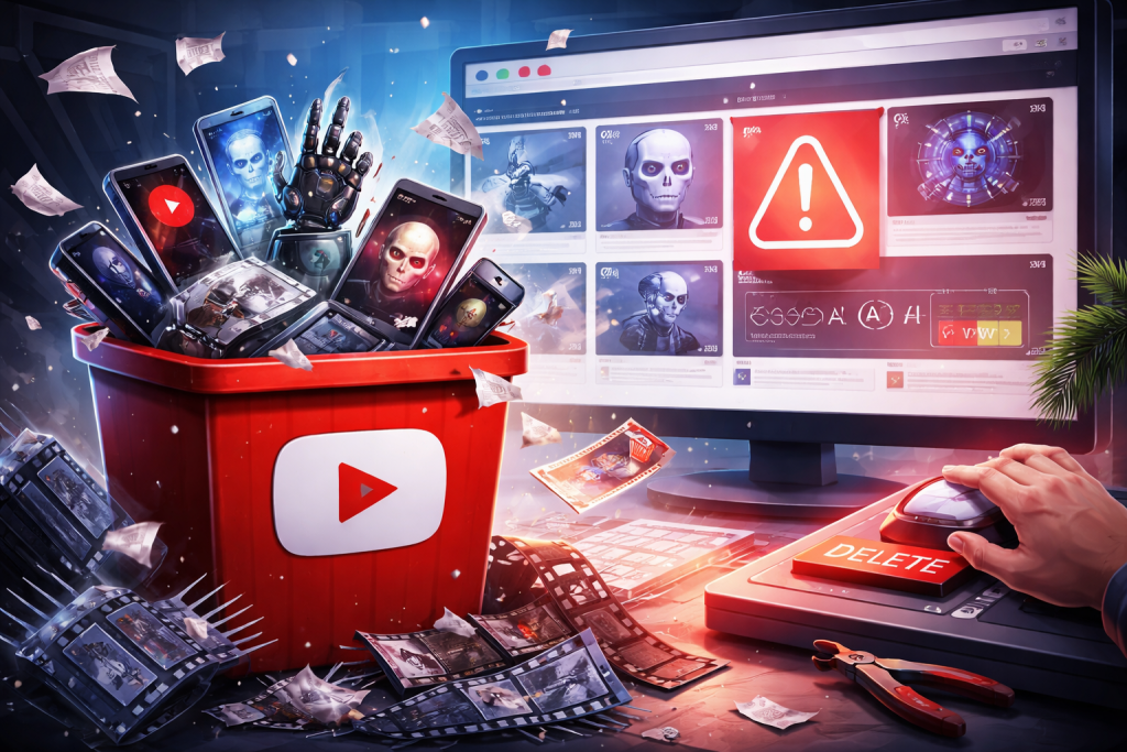 Youtube rimuove contenuti AI slop e 4.7 miliardi di view