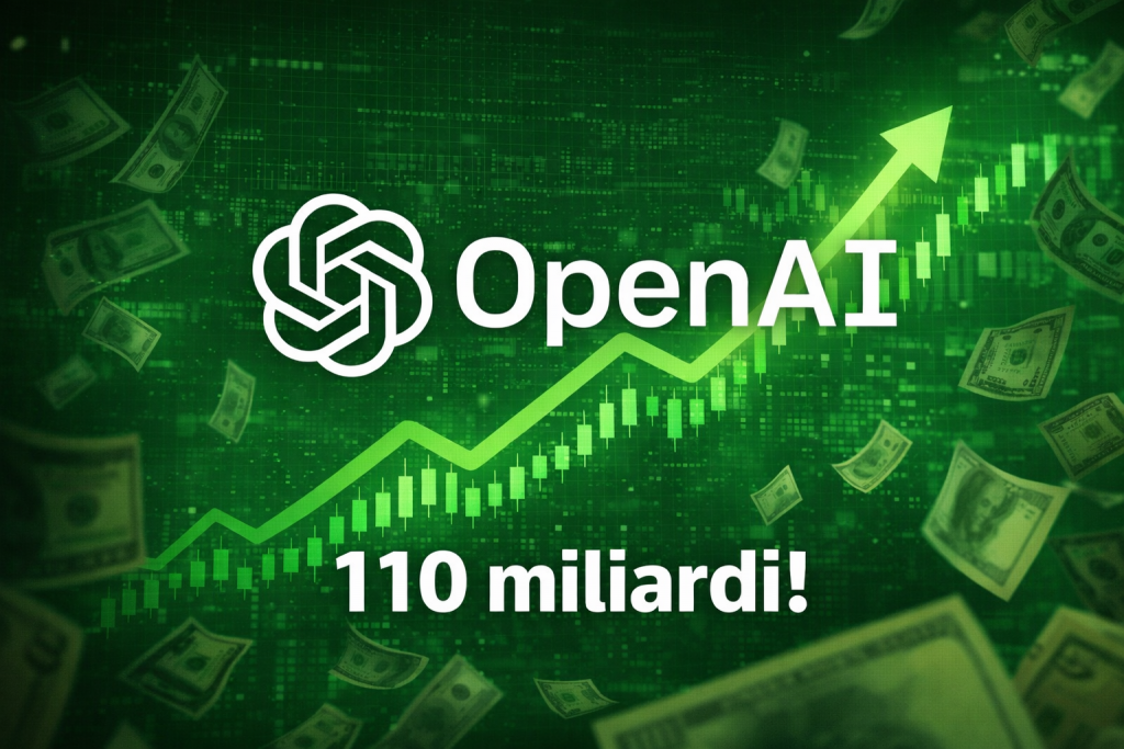 OpenAI raccolta record: 110 miliardi di dollari