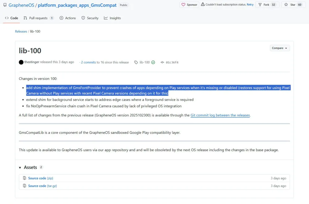 GrapheneOS: risolto il blocco della fotocamera dei Pixel
