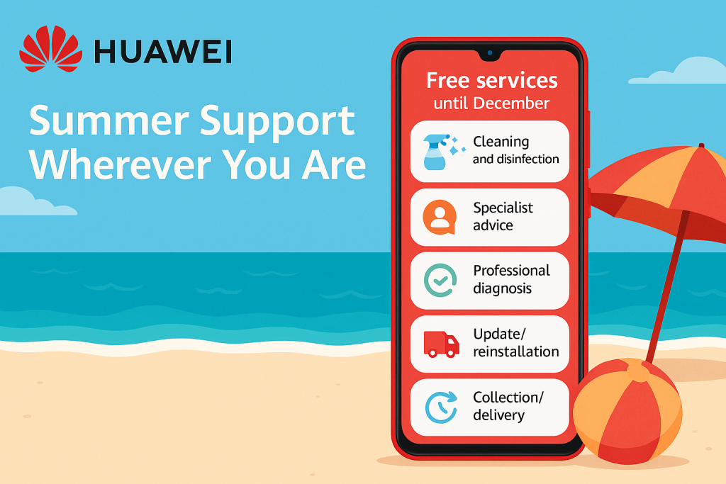 Huawei garantisce assistenza anche sotto l’ombrellone