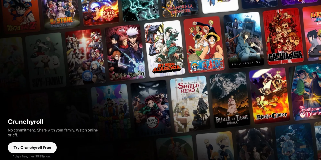 Crunchyroll arriva finalmente come canale su Apple TV