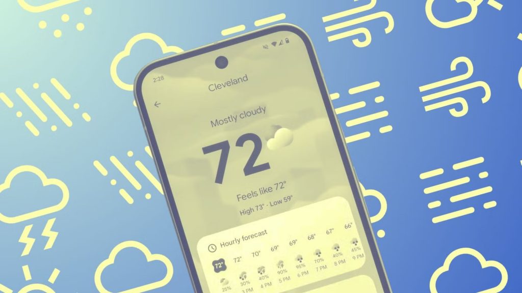 Pixel Weather app si rinnova con nuovo design e widget più ricchi