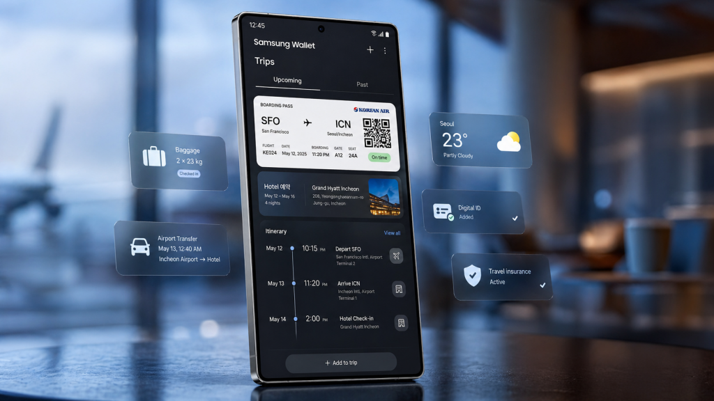 Samsung Wallet aggiunge Trips per organizzare meglio i viaggi