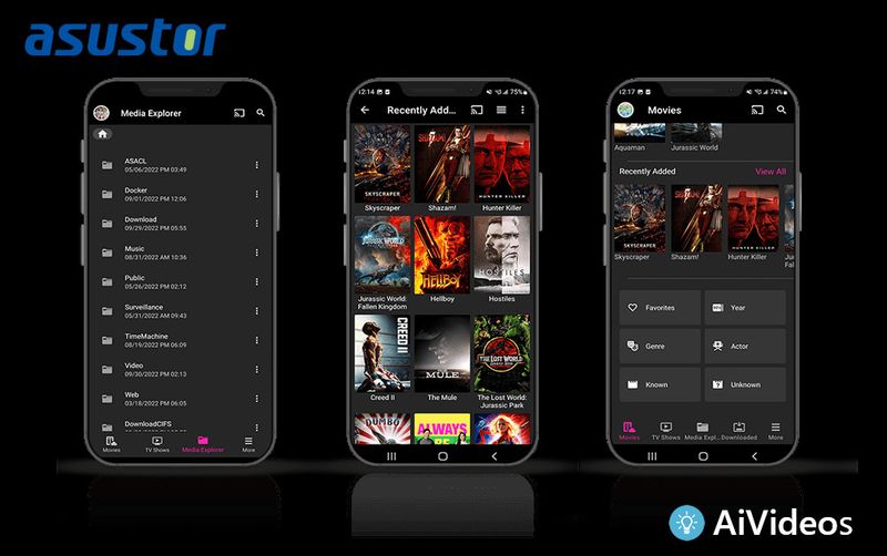 Con AiVideos ASUSTOR rivoluziona la fruizione dei video su NAS