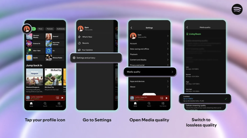 Spotify introduce l’audio lossless gratis per utenti Premium