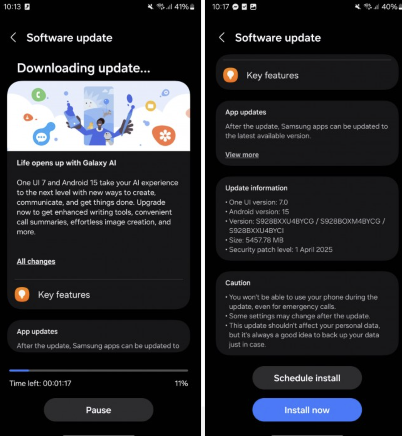 Samsung inizia il rollout della One UI 7 sulla serie S24